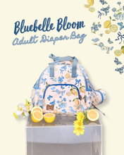 Load image into Gallery viewer, Storgē Adult Diaper Backpack - Bluebelle Bloom