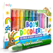 Load image into Gallery viewer, ooly Body Doodlers Face & Body Crayons - Set of 12