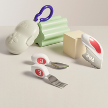 Load image into Gallery viewer, doddl toddler spoon, fork & knife cutlery set with case
