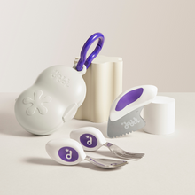 Load image into Gallery viewer, doddl toddler spoon, fork & knife cutlery set with case