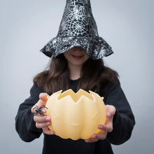 Load image into Gallery viewer, We Might Be Tiny Halloween Glow-In-The-Dark Pumpkin Basket