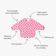 Load image into Gallery viewer, Ryan & Rose Cutie Bib Smock Carnation Flower