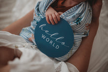 Load image into Gallery viewer, Snuggle Hunny Kids - Whale & Azure Reversible Milestone Cards