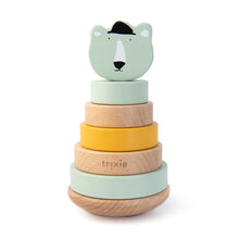 Load image into Gallery viewer, Trixie Wooden Stacking Toy - Mr. Polar Bear
