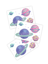Load image into Gallery viewer, Ducky Street Tattoos - Planets

