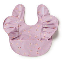 Load image into Gallery viewer, Lilac Bloom Frill - Snuggle Hunny Bib Waterproof