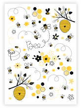 Load image into Gallery viewer, Ducky Street Tattoos - Honey Bee