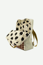 Load image into Gallery viewer, Sticky Lemon Backpack Large Gingham (Pool Green + Apple Red + Leaf Green)