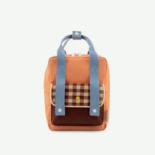 Load image into Gallery viewer, Sticky Lemon Backpack Small Gingham (Cherry Red + Sunny Blue + Berry Swirl)
