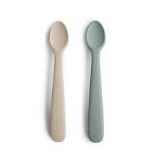 Load image into Gallery viewer, Mushie Silicone Feeding Spoons (2-Pack)