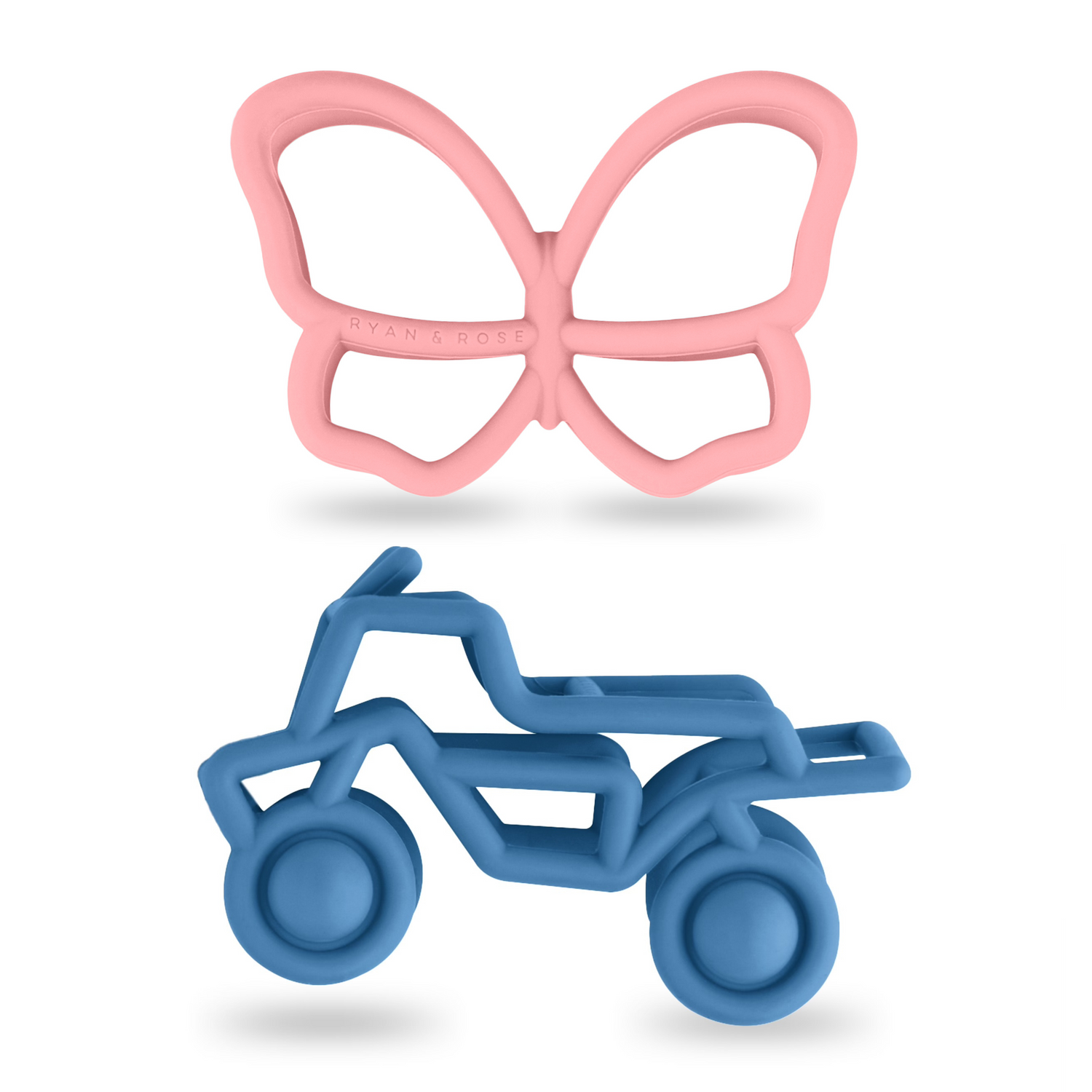 Ryan & Rose Teether Toy with Strap – Heartie Cutie Pie