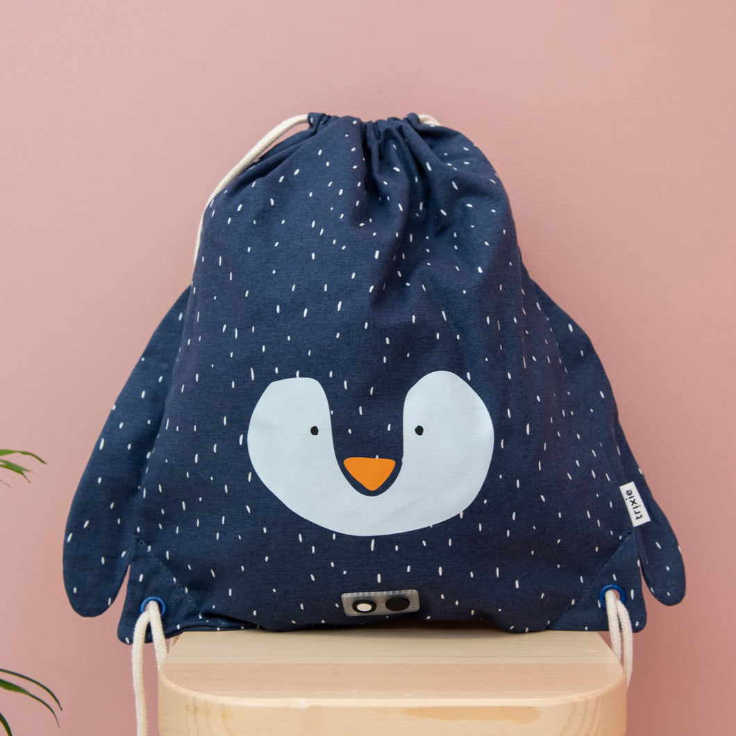 Trixie Drawstring Bag - Mr. Penguin