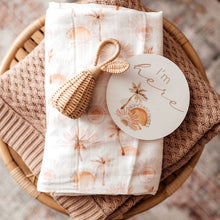 Load image into Gallery viewer, Snuggle Hunny Kids - Paradise &amp; Sunrise Gold Reversible Milestone Cards

