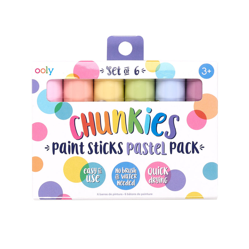 ooly Chunkies Paint Sticks - Pastel Set of 6