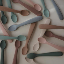 Load image into Gallery viewer, Mushie Silicone Feeding Spoons (2-Pack)
