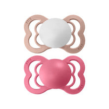 Load image into Gallery viewer, BIBS Supreme 2 Pack Pacifier, Blush-White / Coral-Coral, Size 1 (0 - 6 months)
