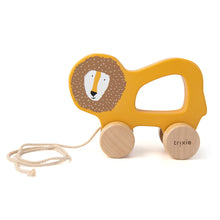 Load image into Gallery viewer, Trixie Wooden Pull-Along Toy - Mr. Lion
