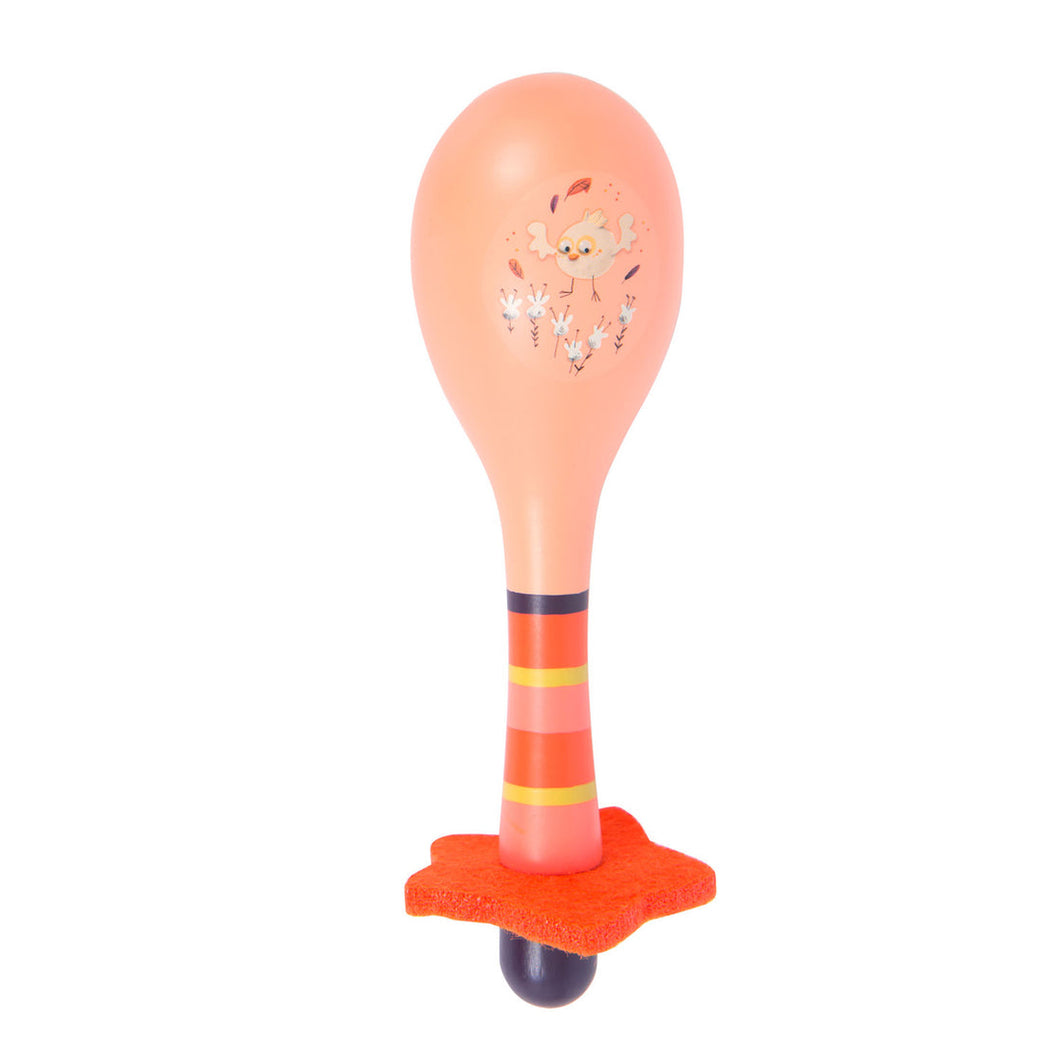 Moulin Roty Maracas- Dans La Jungle (Pink)
