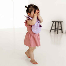Load image into Gallery viewer, Lilac Bloom Frill - Snuggle Bib Waterproof
