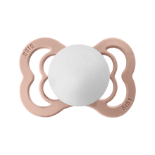 Load image into Gallery viewer, BIBS Supreme 2 Pack Pacifier, Blush-White / Coral-Coral, Size 1 (0 - 6 months)
