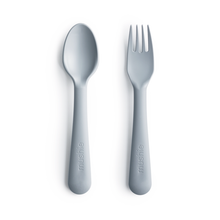 Load image into Gallery viewer, Mushie Fork and Spoon Set
