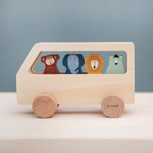 Load image into Gallery viewer, Trixie Wooden Animal Bus
