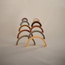 Load image into Gallery viewer, Mushie Rainbow Stacker Toy
