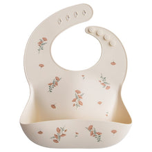 Load image into Gallery viewer, Mushie Silicone Bib, Pink Flower
