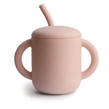 Load image into Gallery viewer, Mushie Silicone Training Cup + Straw
