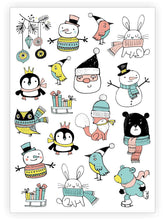 Load image into Gallery viewer, Ducky Street Tattoos - Festive Doodles
