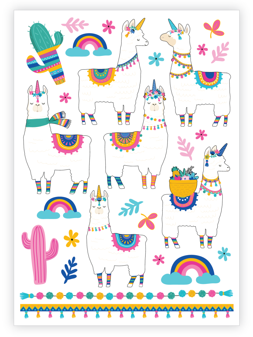 Ducky Street Tattoos - Llamacorns