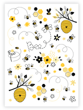 Load image into Gallery viewer, Ducky Street Tattoos - Honey Bee
