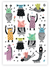 Load image into Gallery viewer, Ducky Street Tattoos - Monsters
