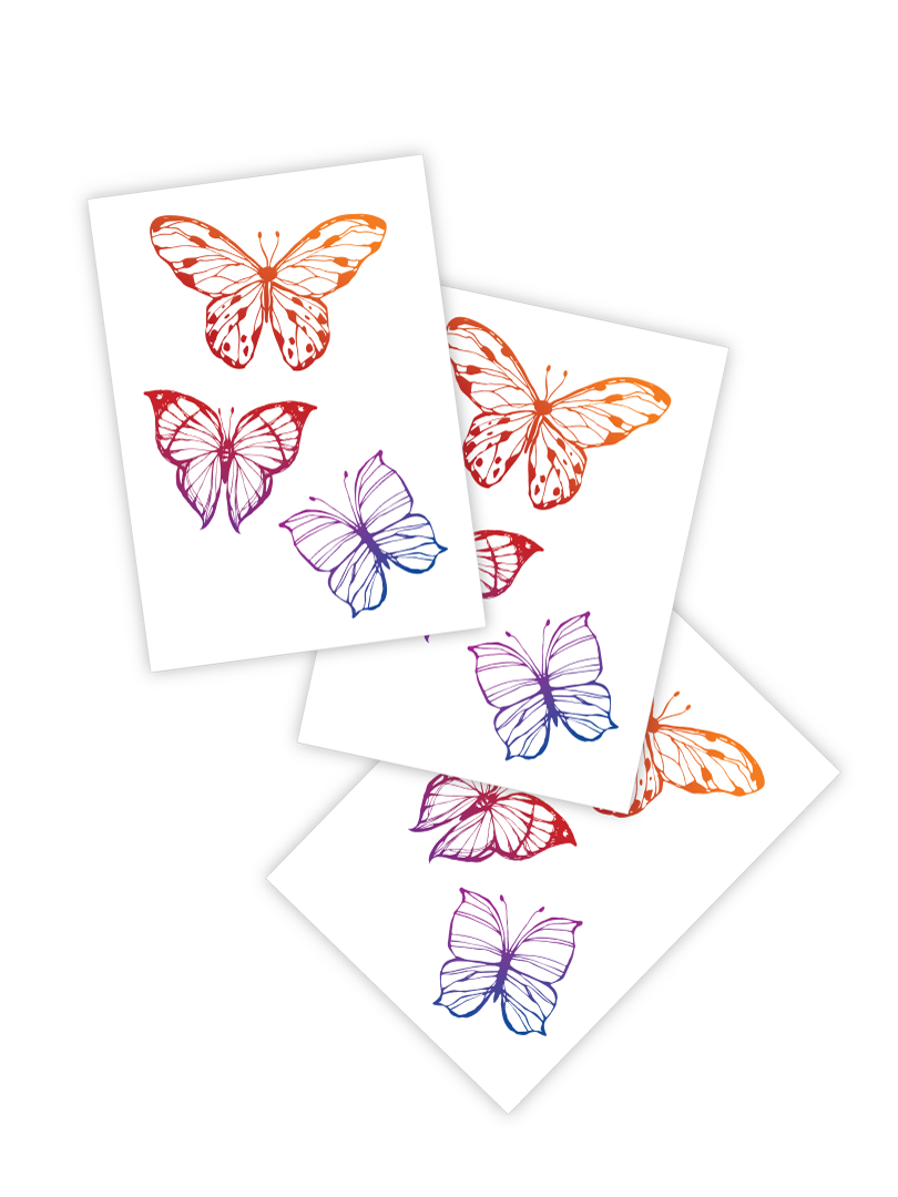 Ducky Street Tattoos - Rainbowflies
