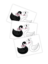 Load image into Gallery viewer, Ducky Street Tattoos - Swans
