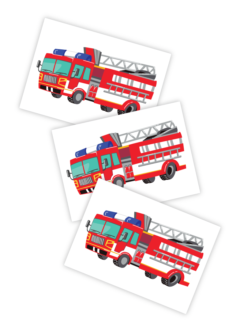 Ducky Street Tattoos - Fire Engine