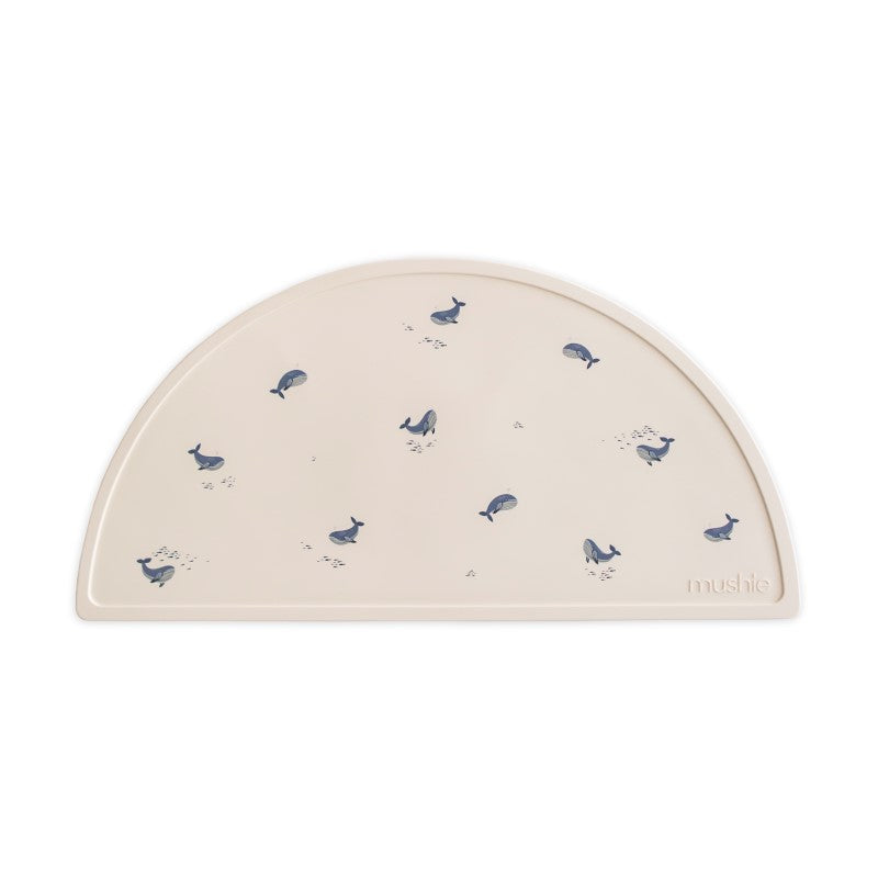 Mushie Silicone Placemat, Whales