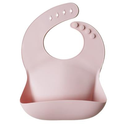 Mushie Silicone Bib, Blush