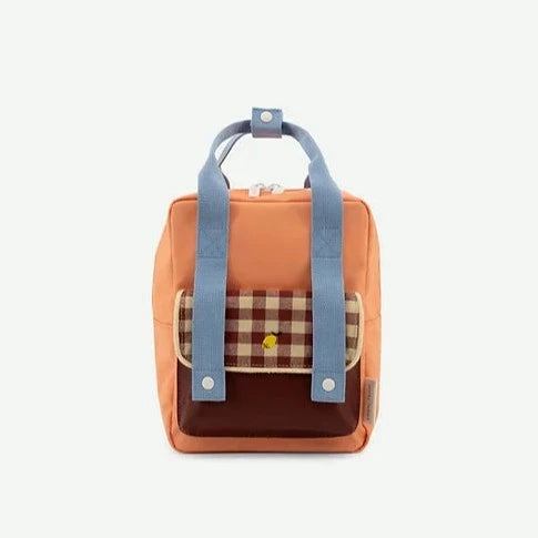 Sticky Lemon Backpack Small Gingham (Cherry Red + Sunny Blue + Berry Swirl)