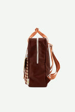 Load image into Gallery viewer, Sticky Lemon Backpack Large Gingham (Cherry Red + Sunny Blue + Berry Swirl)
