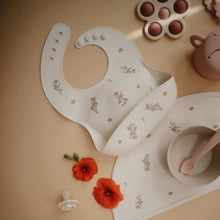 Load image into Gallery viewer, Mushie Silicone Bib, Pink Flower
