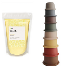Load image into Gallery viewer, Kechik Sillydoh x Mushie Stacking Cups Toy

