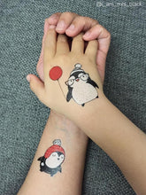 Load image into Gallery viewer, Ducky Street Tattoos - Penguins
