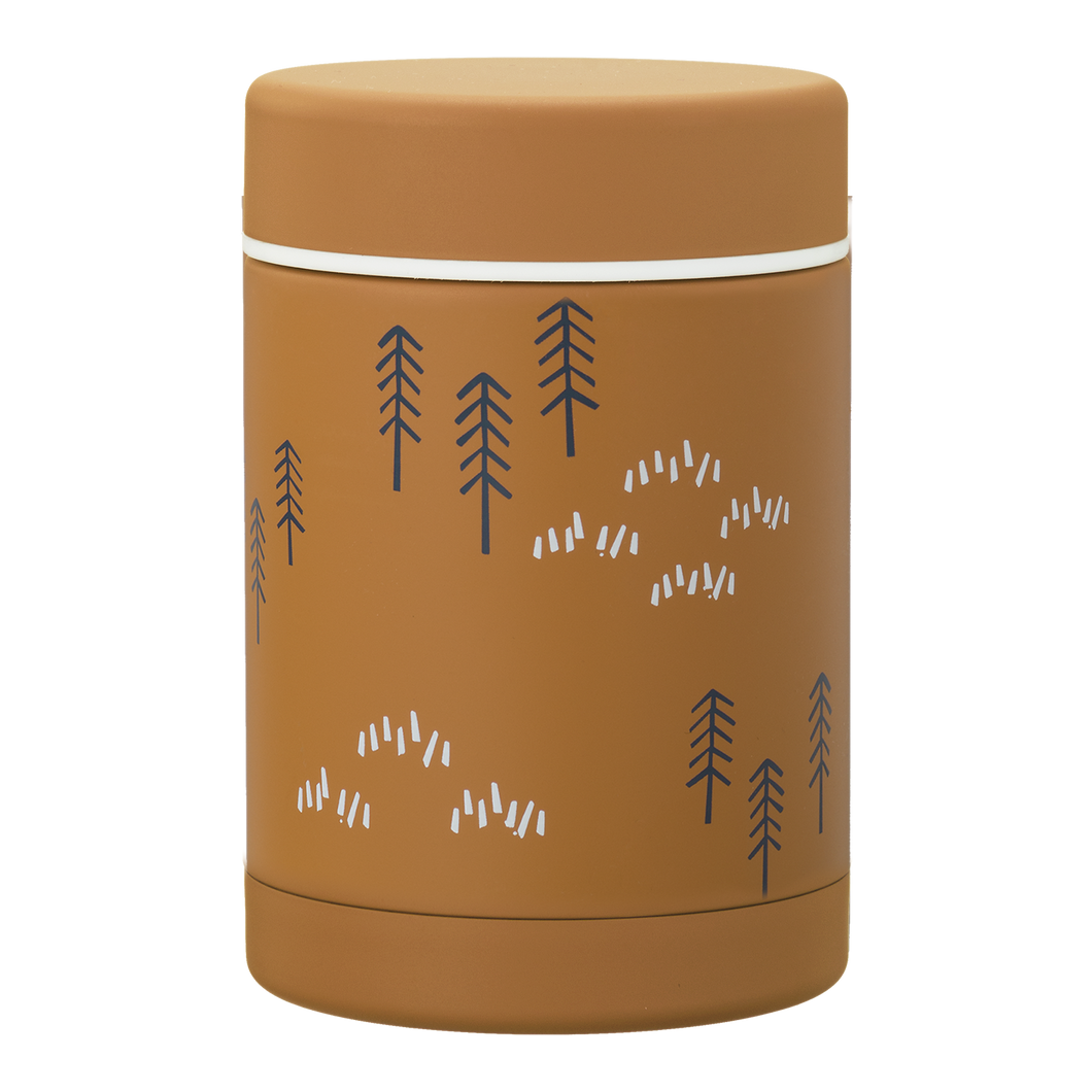 Fresk Thermos Food Jar, 300ml - Woods Spruce Yellow