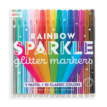 Load image into Gallery viewer, ooly Rainbow Sparkle Glitter Markers - Set of 15
