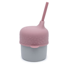 Load image into Gallery viewer, We Might Be Tiny Sippie Lid + Mini Straw
